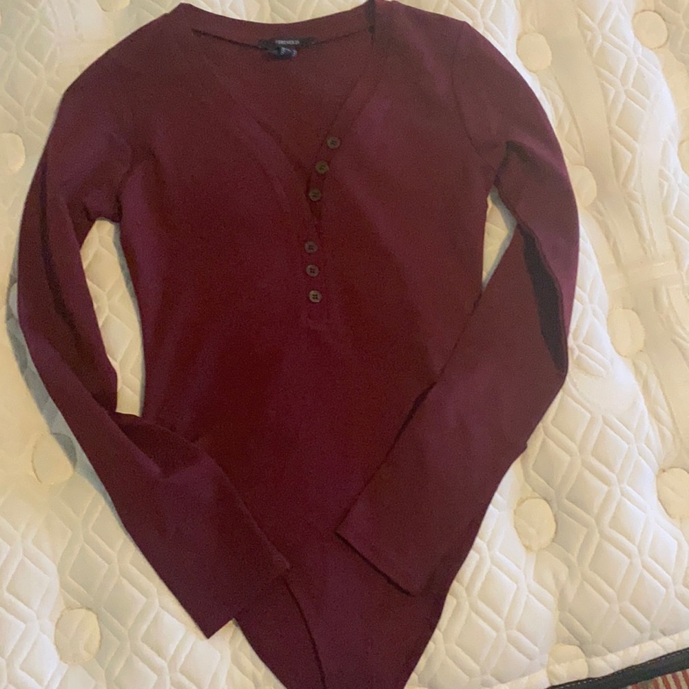 Long sleeve forever 21 bodysuit